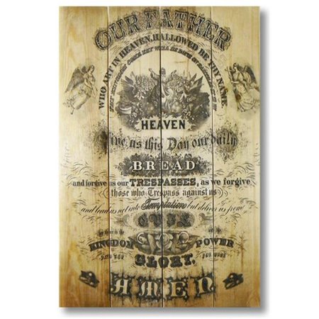 WILE E. WOOD 14 x 20 Lords Prayer Wood Art WI86810